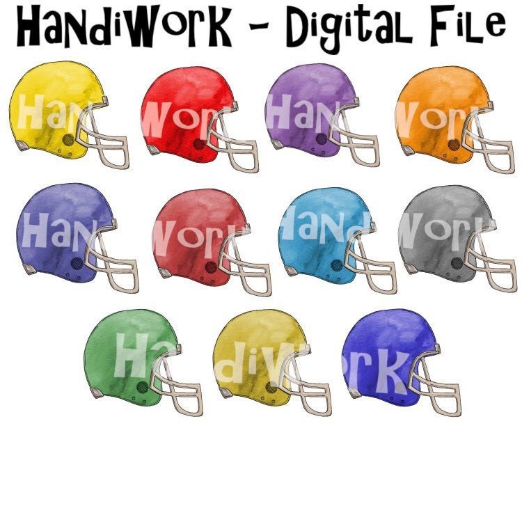 Archivo PNG del casco de fútbol diseño de casco de fútbol en | Etsy