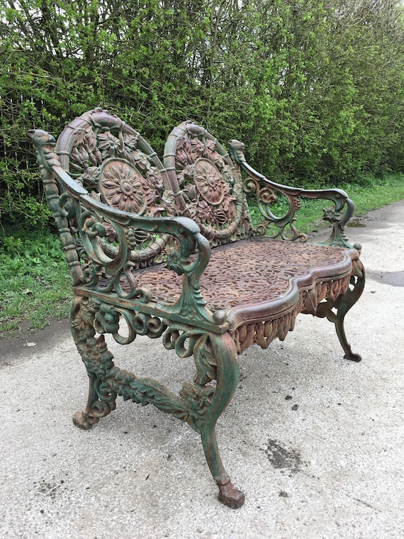 Vintage store bench outdoor