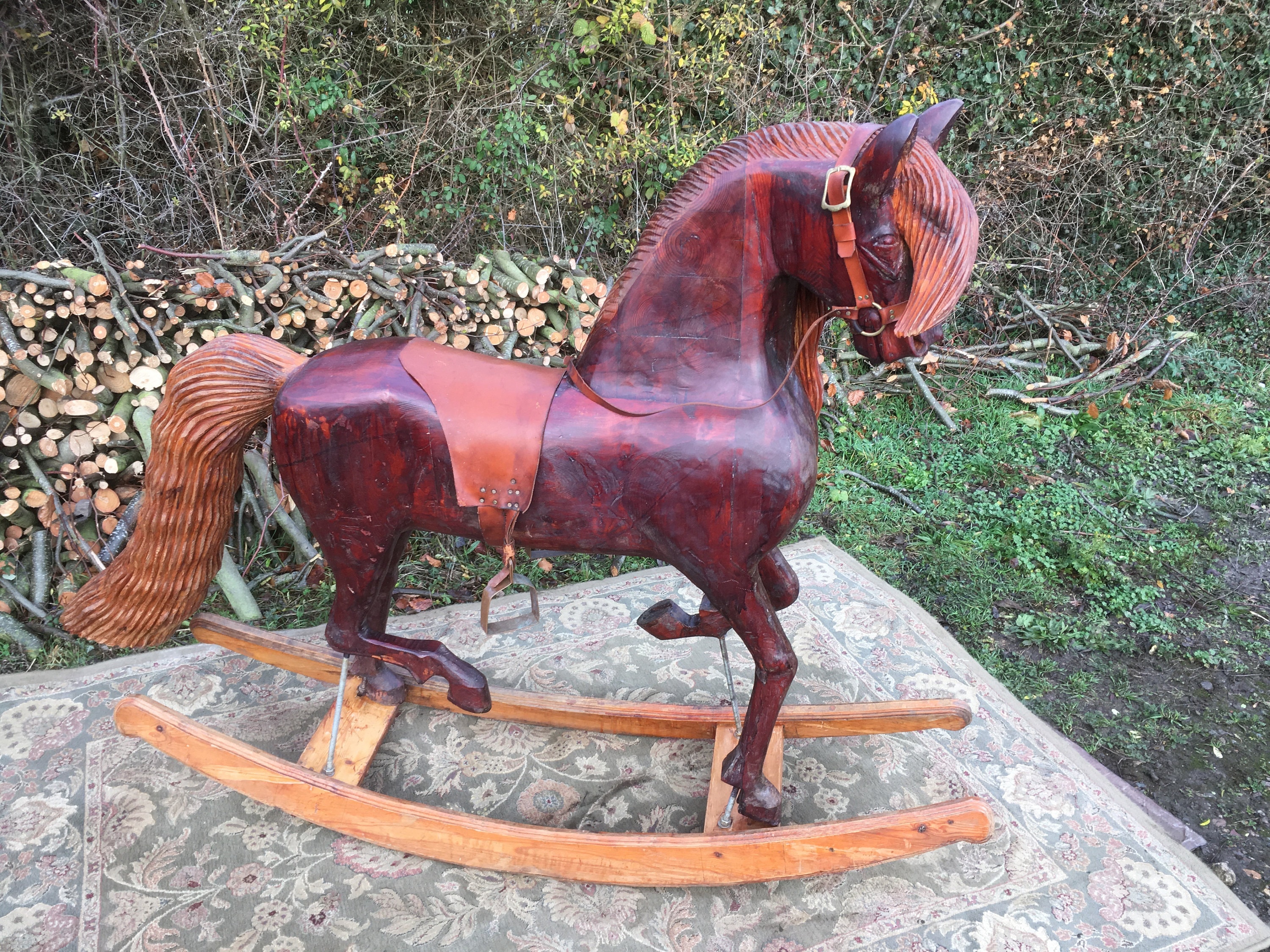 large rocking horse