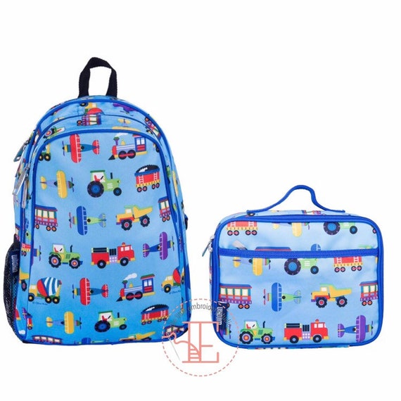 personalised backpack and lunchbox