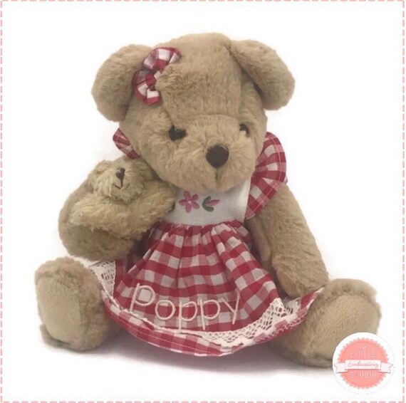 personalised baby teddy