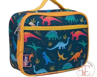 Personalised Dinosaur Dino Boys Lunch Box Lunch Cooler Sandwich School Bag DB Personalised Dinosaur Dino Boys Lunch Box Lunch Cooler Sandwich School Bag DB