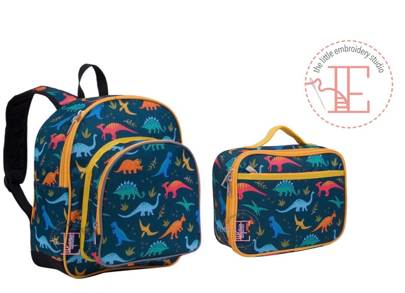 dinosaur backpack with lunchbox
