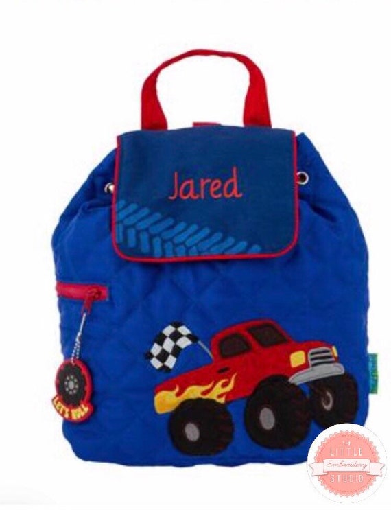 monster truck school bag