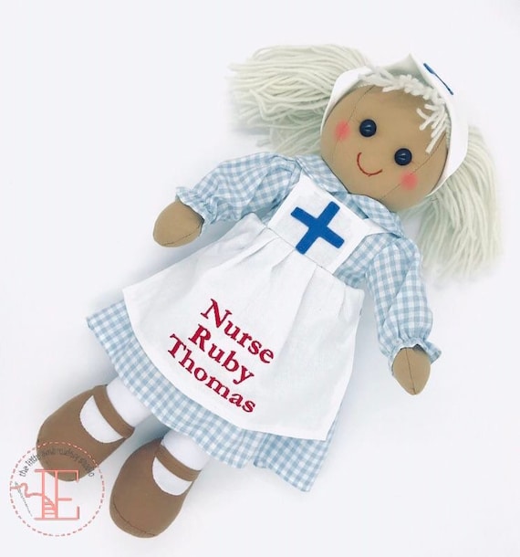 Personalised Nurse Rag Doll