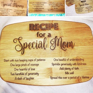 Rezept für eine besondere Mama Oma Memere | DIGITALE DATEI | SVG| Vinyl Cutting Glowforge | Laser-Datei