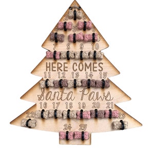Leckerli Kalender | Hund Weihnachten | Weihnachtskalender | Weihnachts-Adventskalender | Laser Datei | SVG | Glowforge Mira Omtech Laser