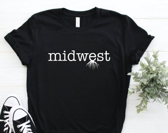 Midwest Roots Unisex Graphic Tee, Short Sleeve T-Shirt