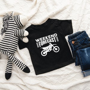 Weekend Forecast Baby/Infant T-Shirt, Racing, Dirt Bikes, Motocross, Supercross