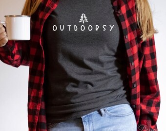 Outdoorsy Unisex Graphic T-Shirt, Short Sleeve Tee, Outdoors