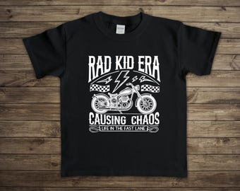 Rad Kid Era Toddler/Youth Graphic Tee, Motorcycle, Dirt Bike, Racing