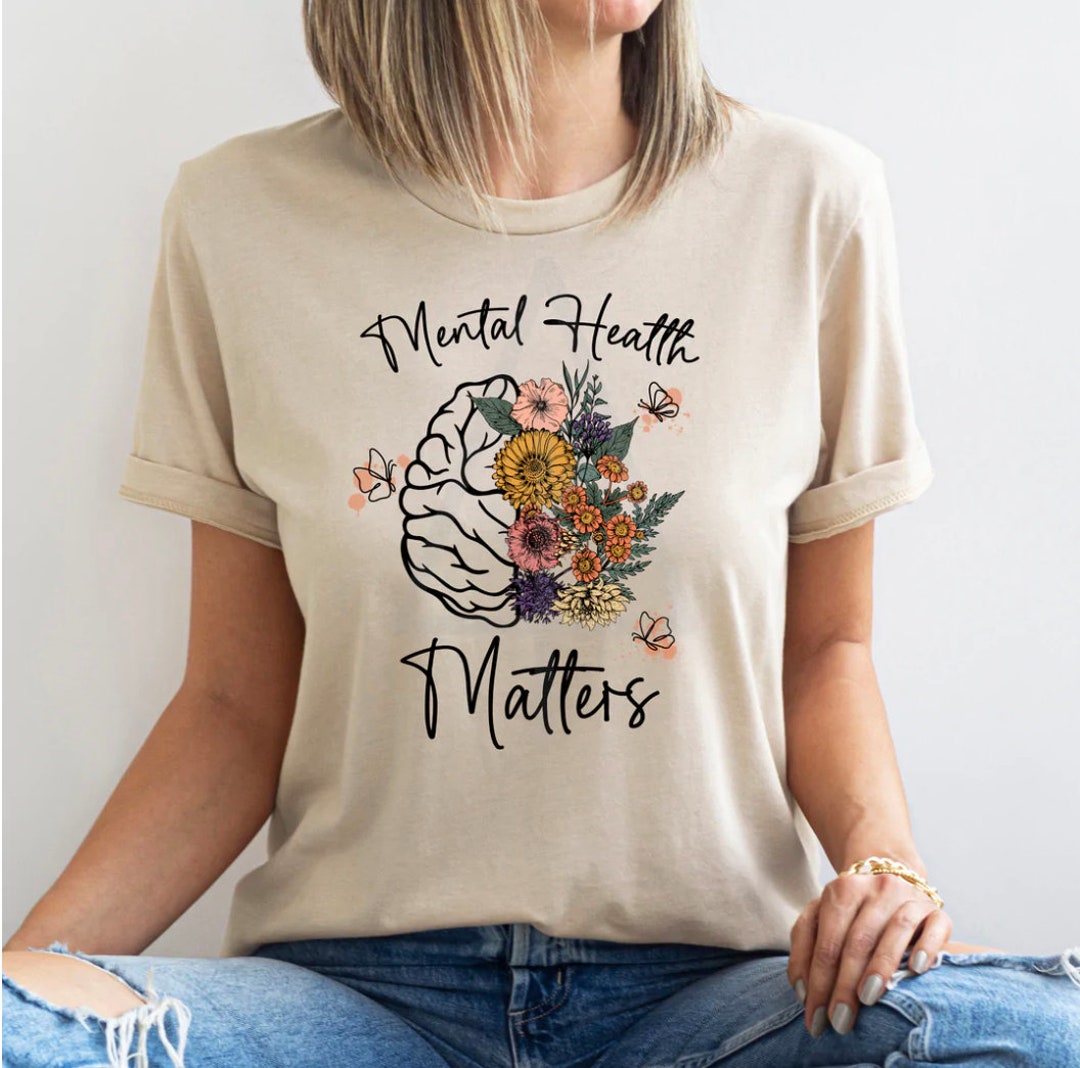 Mental Health Matters Unisex Graphic Tee, Mental Health, Anxiety Shirt ...