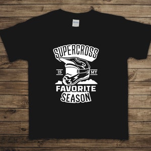 Supercross is my Favorite Season Youth/Toddler Graphic T-Shirt, Short Sleeve, Motocross Tee