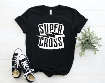 Supercross Graphic Tee, Unisex, Short Sleeve T-Shirt, Dirt Bikes, Motocross