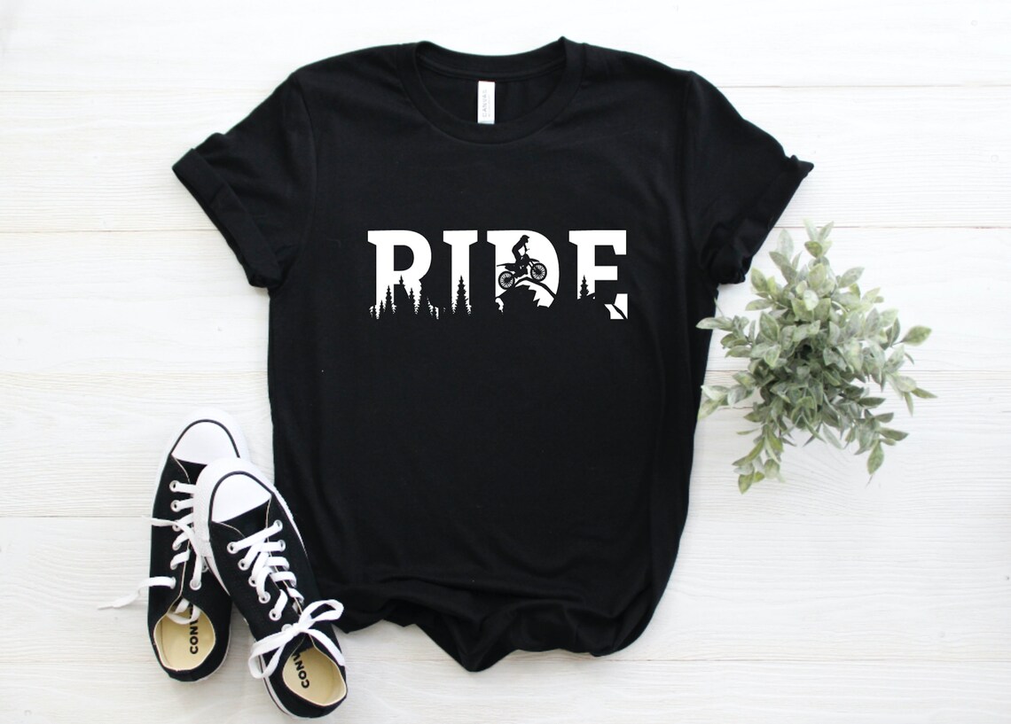 Ride Dirt Bike Unisex Graphic Tee Motocross Short Sleeve - Etsy