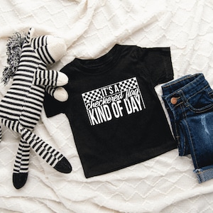 It&#39;s A Checkered Flag Kind Of Day Baby/Infant T-Shirt, Racing, Dirt Bikes, Supercross