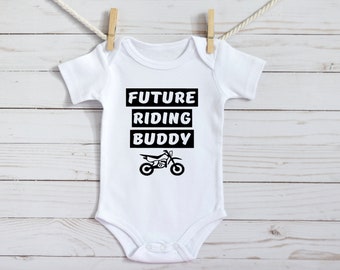 Future Riding Buddy Baby Bodysuit, Motocross, Dirt Bikes, Racing, Infant Clothing