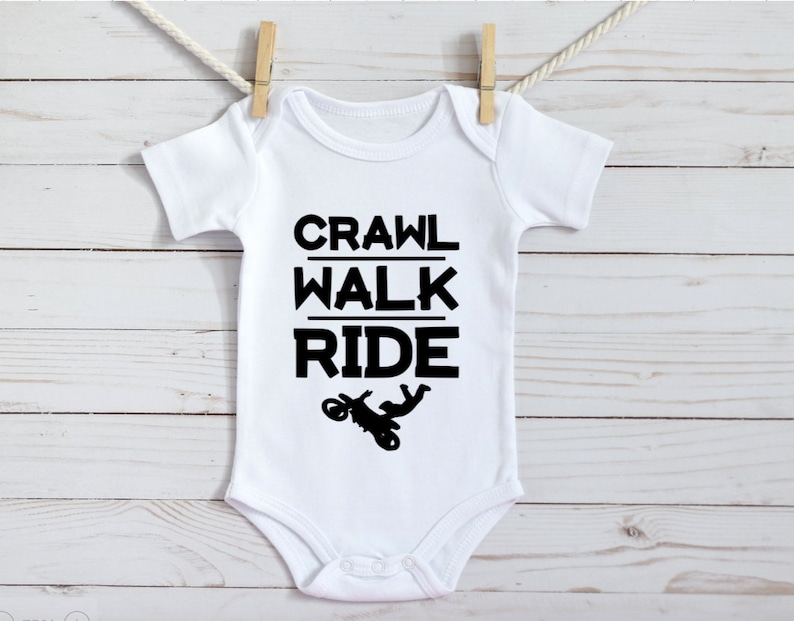 Crawl Walk Ride Onesie