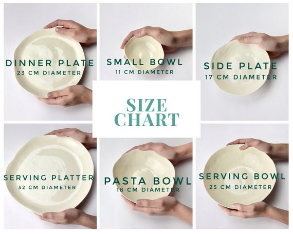 Dinner Plate Size Chart