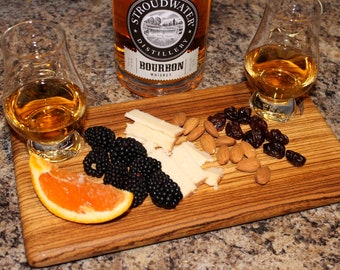Tequila & Bourbon Board With Glasses
