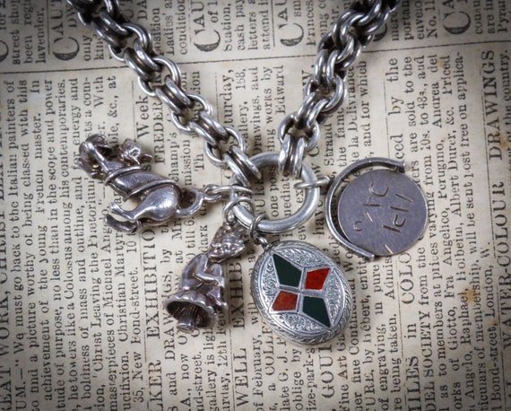 Antique Edwardian Silver Decorative Chain Necklace