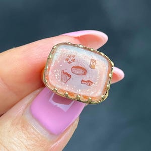 Antique Georgian Rebus Time Flies Friendship Remains Intaglio Wax Seal Fob Pendant