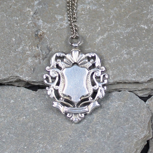 Antique Edwardian Silver Decorative Fob Pendant Charm