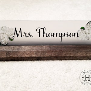 Solid hardwood office plaque Office Desk Name plate, Job Title Name sign, Unique Gift idea