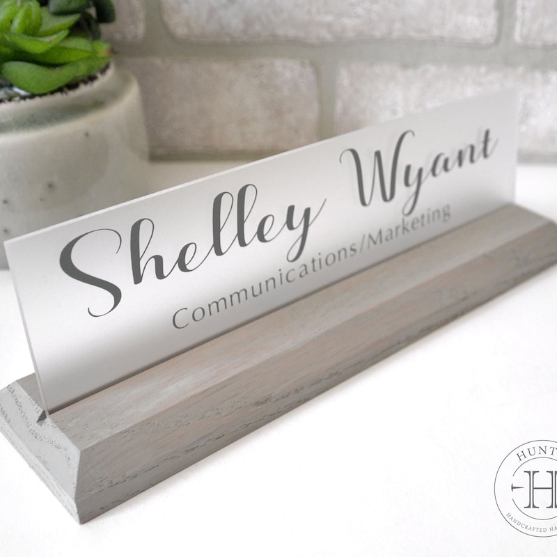 Desk Name Plate - Etsy