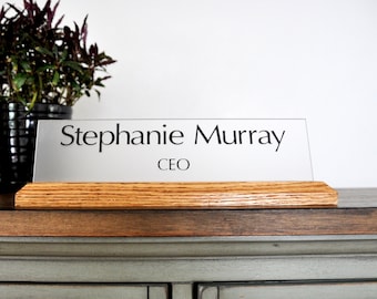 Personalized desk nameplate, Office name plate, name plate for desk, School Counselor Name Plate, professional name plate