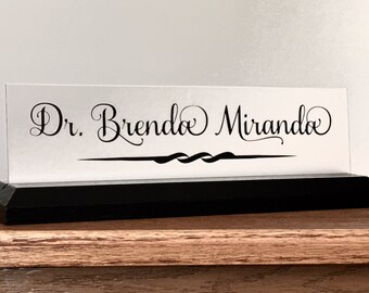 Doctor Name Plate Etsy