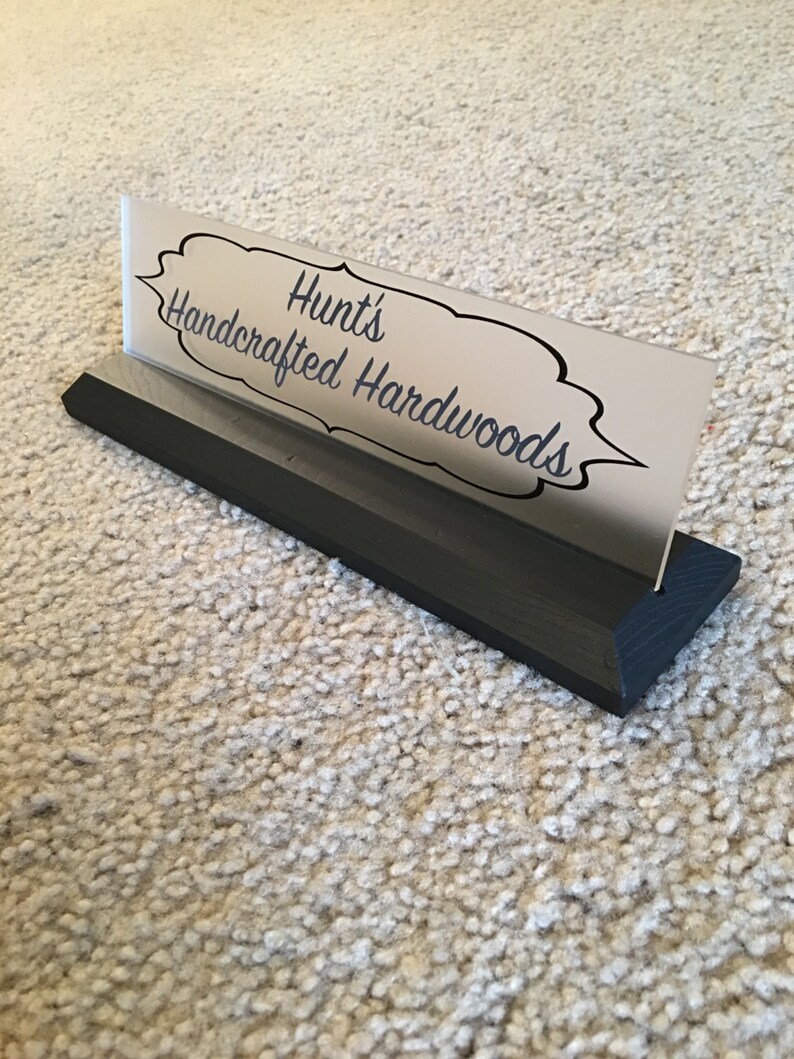 Desk Nameplate, Office Name Plate, Business or Personal Motto ...