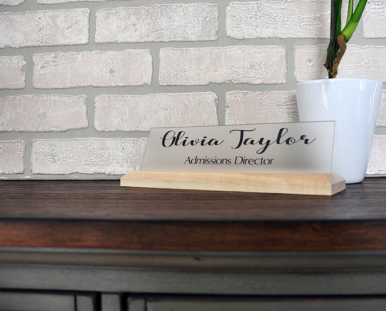 Desk Name Plate Office Name Plate Name Plaque Principal Etsy Canada
