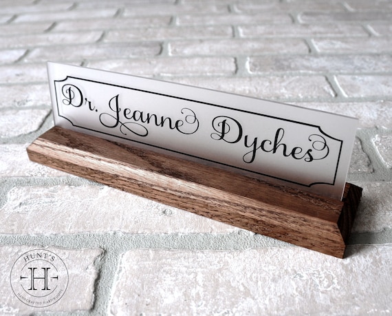 Personalized Name Sign Name Tag For Office Desk Decor Modern Etsy