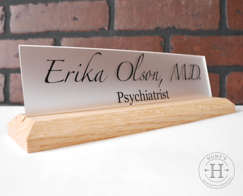 Custom Name Plate Medical Name Plate Dentist Nameplate Etsy