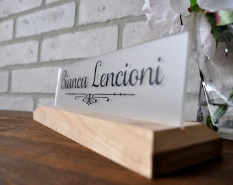 Unique office sign, Office Name Plate, funny office quote, quote for desk, Desk name plaque, desk decor, office decor