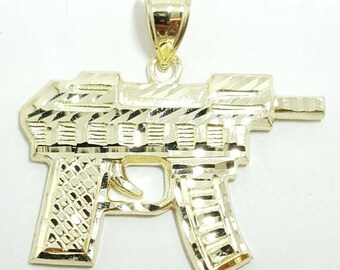 Solid Gold Gun Etsy