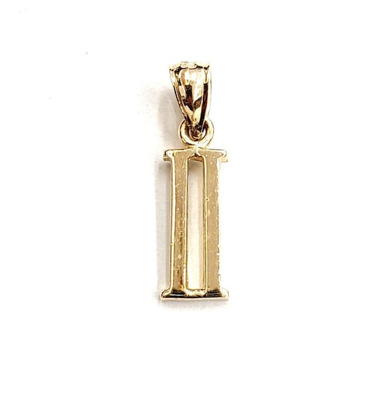 New 14KT Yellow Gold Solid Roman Number 2 Pendant Charm Gift Fine Jewelry  1g - Etsy