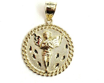 1/2 CT. T.W. Diamond Angel Charm In 10K Gold