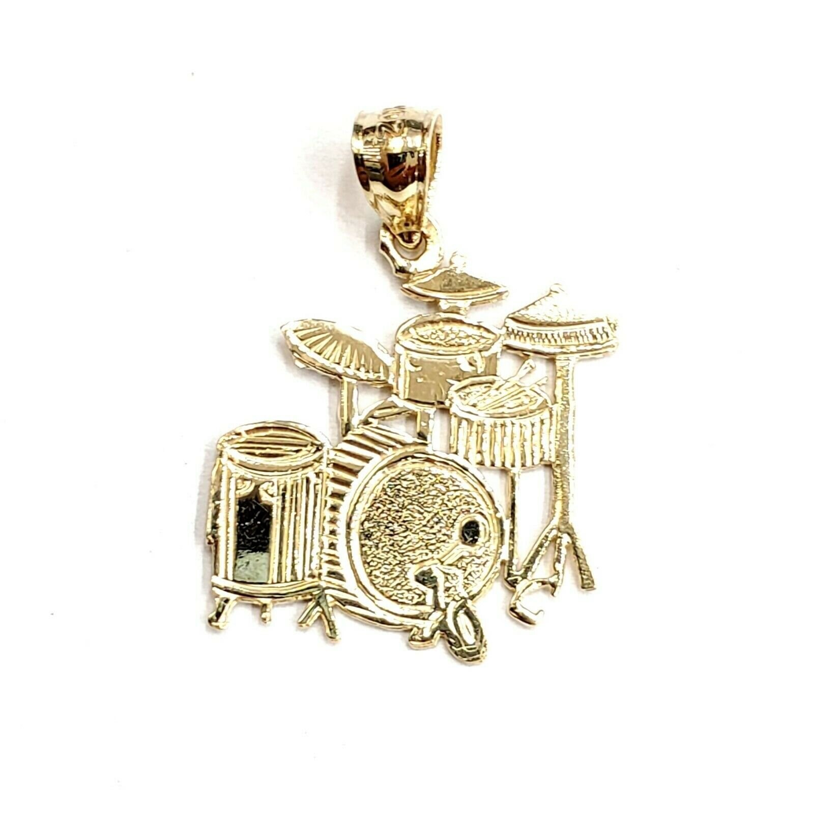 14k Drum Pendant - Etsy