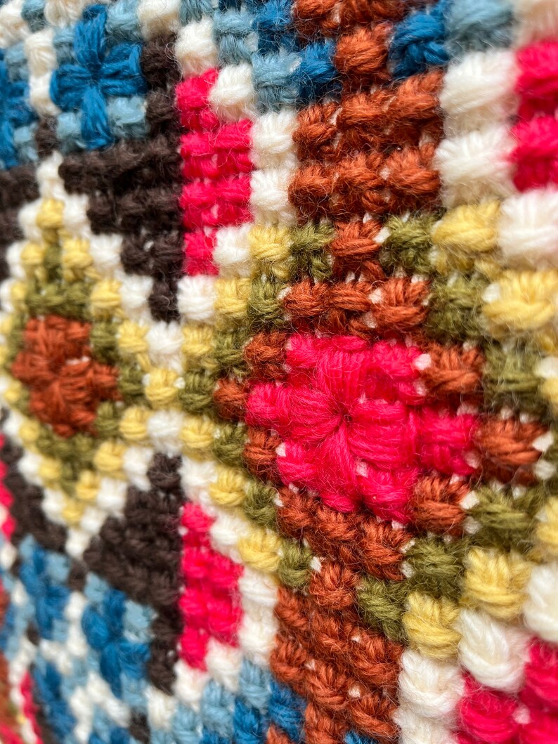 Geometric Wall Hanging Yarn Cross Stitch With Metal Hanging Etsy Canada