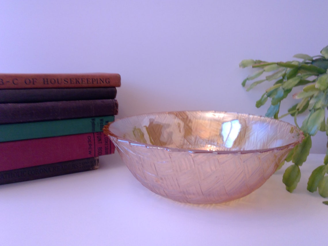 Iridescent Gold Bowl With Textured Design Etsy UK