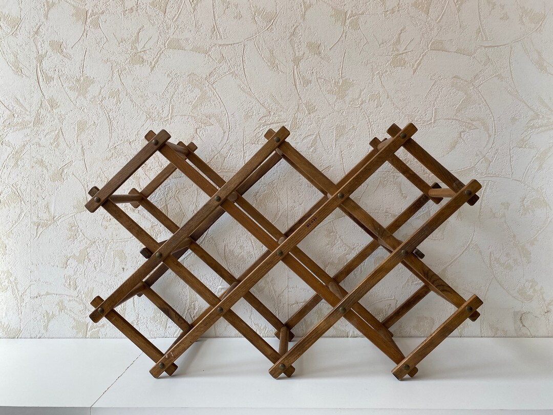 Vintage Wine/Bottle Rack Made in Japan Etsy España