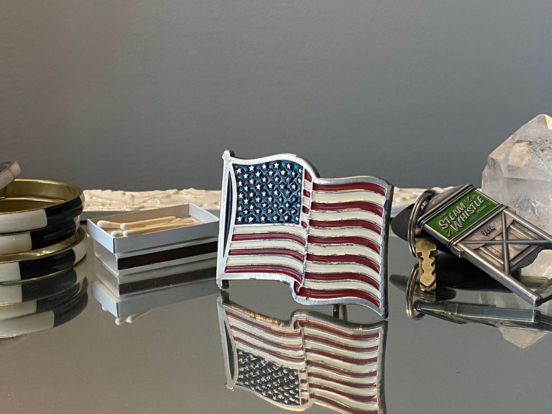 American Flag Belt Buckle