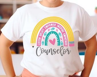 Camisa de consejero escolar, Traje de consejero, Camisa de regalo de consejero escolar, Regalo para consejero escolar, Regalo de consejero, Camiseta de consejero