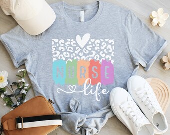 T-shirt van het leven van de verpleegster | Verpleegster Life Shirt | Verpleegster leven Tee | Verpleegkundige T-shirt | Verpleegster shirt | T-shirt van de verpleegster | Voedingsshirt | Cadeau voor verpleegster shirt