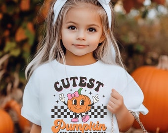 Cutest Pumpkin in the Patch Shirt | Fall Shirt Toddler | Girls Fall Tees | Fall Toddler Tees | Pumpkin Shirt Girl | Halloween Shirt Girl