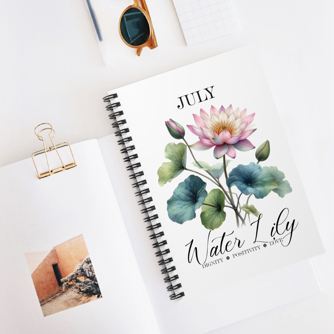 Birth Note Book Birth Flower Notebook | Birth Flower Journal | Daily Journal Notebook ...