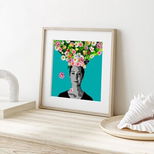 The Gift of Frida, your own photograph, portrait, bespoke, Personalised, Christmas, birthday, friend, pet, Frida Khalo, digital download.