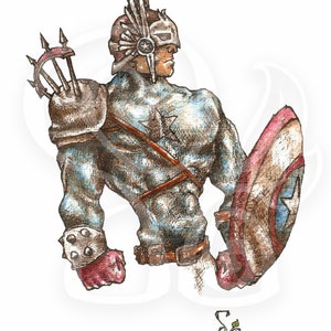 Captain America (Giclée Print)